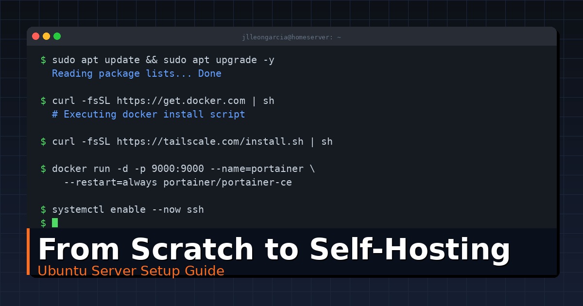 From Scratch to Self-Hosting